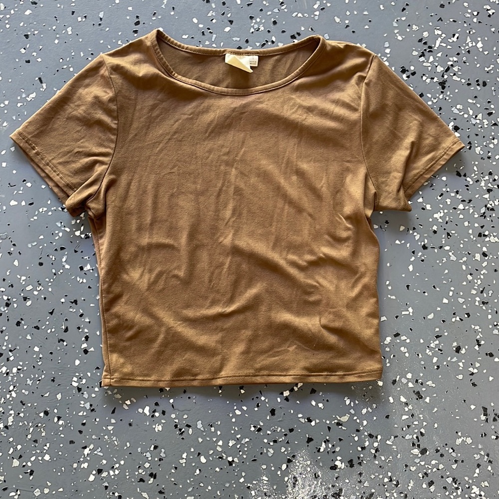 Brown Cropped Top